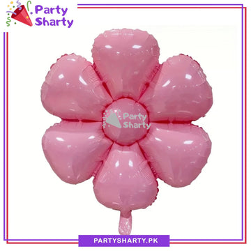 Vibrant Pastel Colors Flower Foil Balloon For Theme Based Birthday Party Decoration And Celebration